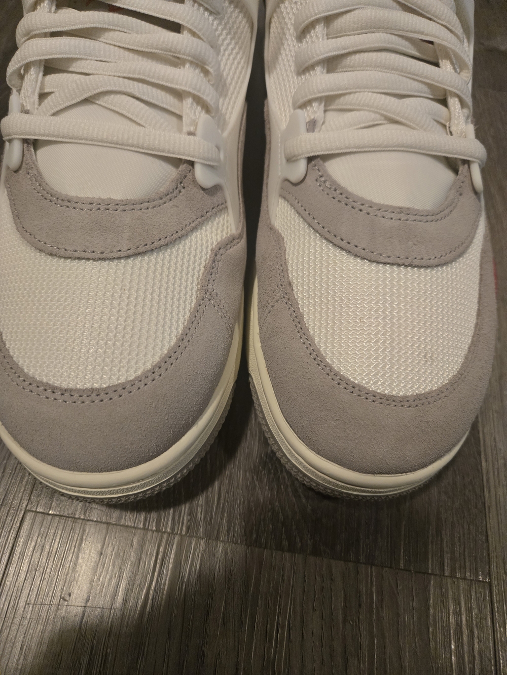 Air Jordan 4 RM  Sail/Fire Red/Grey Men's 13 HF6126 100. New - Picture 3 of 8